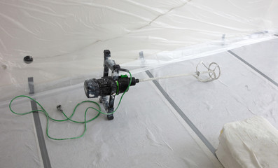 Interior prepared for plastering
