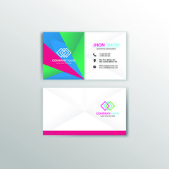 Creative and professional business card design. vector illustration