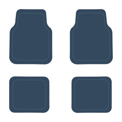 Car mat icon, car floor carpet vector icon. Car floor mat icon in flat style isolated vector illustration on white transparent background.