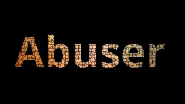 Substance Abuser Pixelated Text Morphing Looping Squares With Glitch Effect