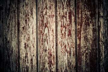 vintage wooden texture closeup with red paint over surface
