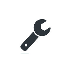 vector wrench isolated symbol