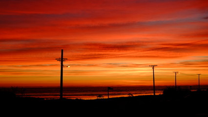Sunrise at Riverton, Southland, New Zealand