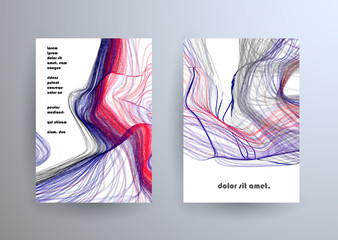 Creative annual report design vector collection. Report covers graphic design. Vector