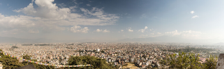 Panorama view from the monkey temple, Kathmandu