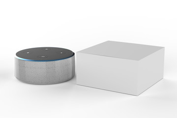 3d rendering of voice recognition system.3d illustration