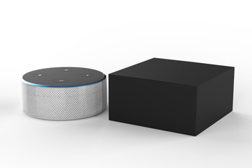 3d rendering of voice recognition system.3d illustration