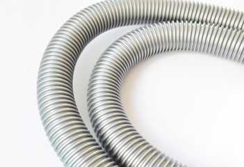 plastic pipes isolated on white background