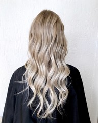 Long blond hair with balayage 