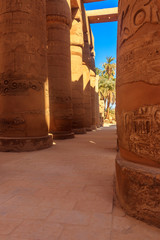 Great Hypostyle Hall in Karnak temple complex in Luxor, Egypt