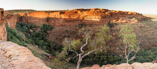 Panorama view of Kings Canyon, Australia 