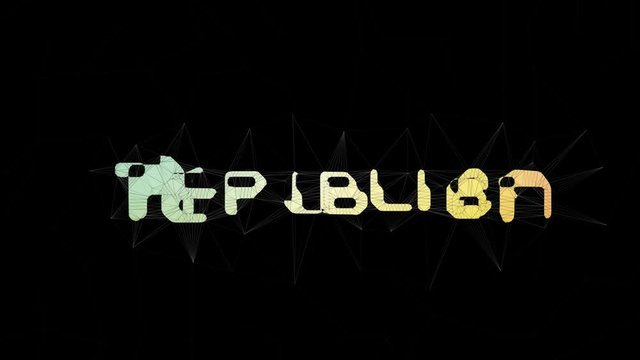 Republican Party Text Changing Tessellating Looping Polygons Text Morph