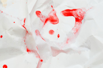 color on white paper