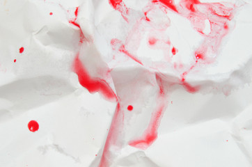color on white paper