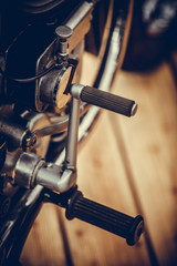 Vintage motorcycle kick start lever