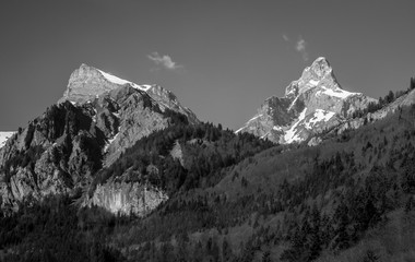 Mountains in the French Alps