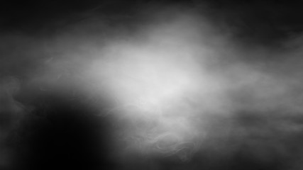 nature fog on black background