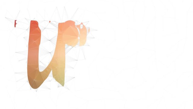 Up Front Text Transforming Tessellating Looping Meshes Text Morph