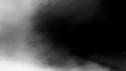 nature fog on black background