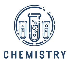 Test tube vector simple linear icon, science chemistry and medicine analysis line art symbol, laboratory research.