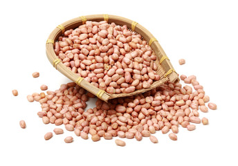 Peanut kernel isolated on white background