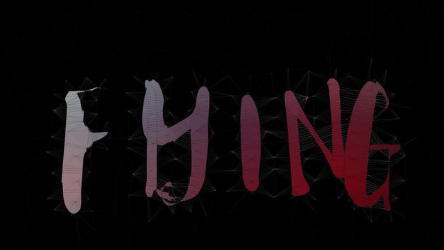 Flying Start Text Morphing Tessellating Looping Polygons Text Morph