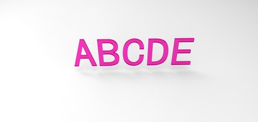 3D font 