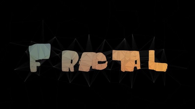 Fractal Geometry Text Merging Tessellating Looping Grid Text Morph