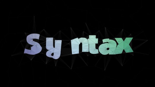 Syntax Error Text Transforming Tessellated Looping Triangles Text Morph