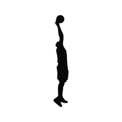 Basketball Player Silhouette Icon Inspirations