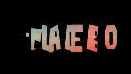 Placebo Effect Text Warping Tessellating Looping Meshes Text Morph