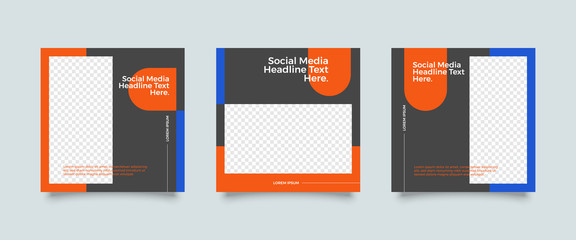 Modern promotion square web banner for social media mobile apps. Elegant sale and discount promo backgrounds for digital marketing	