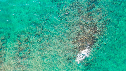 Amazing aerial view of the best beach in the world.