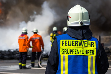 Gruppenführer der Feuerwehr