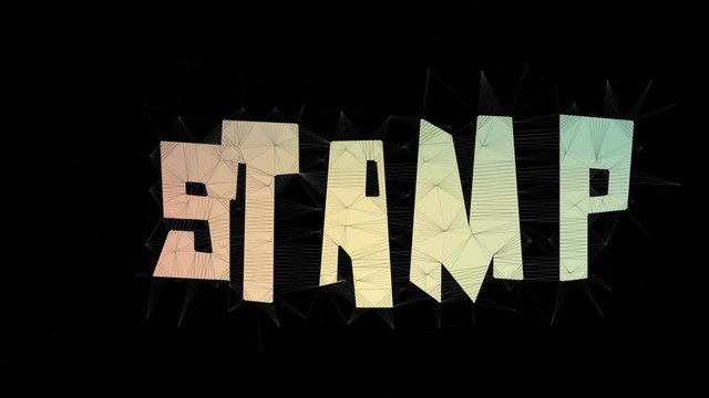 Stamp Out Text Changing Tessellating Looping Meshes Text Morph