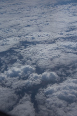 Aerial view of clouds from the sky