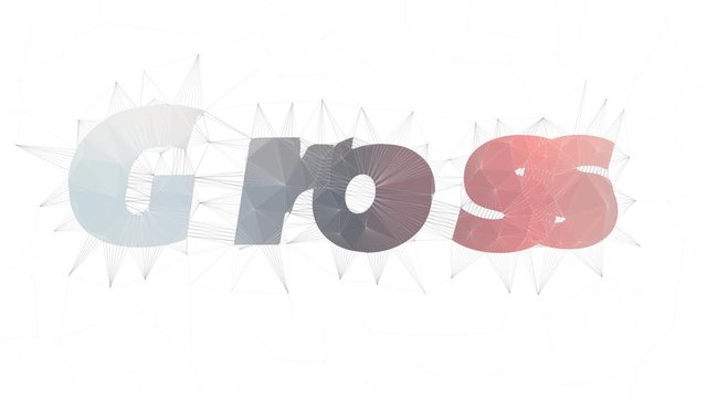 Gross Sales Text Changing Tessellation Looping Grid Text Morph