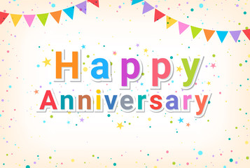 Birthday banner card frame template with colorful balloons and copy space