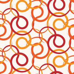 Seamless pattern with  intertwined lines