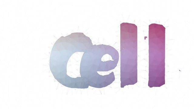 Cell Theory Text Morphing Tessellation Looping Triangles Text Morph