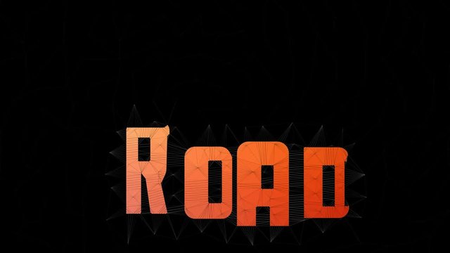 Road Map Text Morphing Tessellating Looping Polygons Text Morph