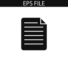 Document icon. EPS vector file