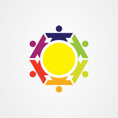 Group or team icon vector design.