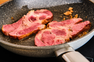 Cooking smoked pork neck