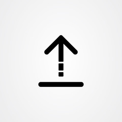 Upload icon vector design template.