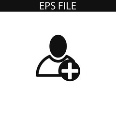 Add user icon. EPS vector file