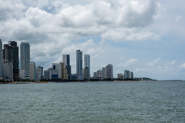 Fototapeta na wymiar Skyline of Cartagena, Columbia