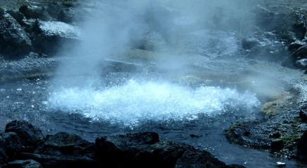 water vulcano at the Azores, geyser