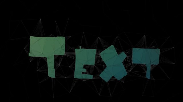 Text Editor Text Merging Tessellation Looping Polygons Text Morph