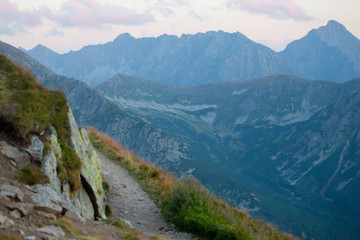 Fototapeta na wymiar View to Tatra mountains, Poland.